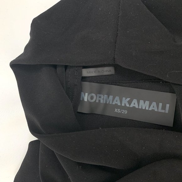 Norma Kamali Spat Flare Split Legging Pants Black XS - Picture 12 of 12